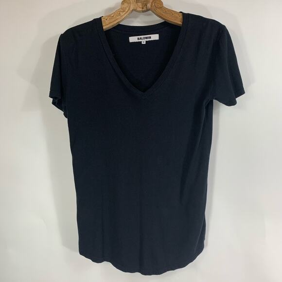 Baldwin V Neck Black T Shirt Sz Small - Picture 5 of 8